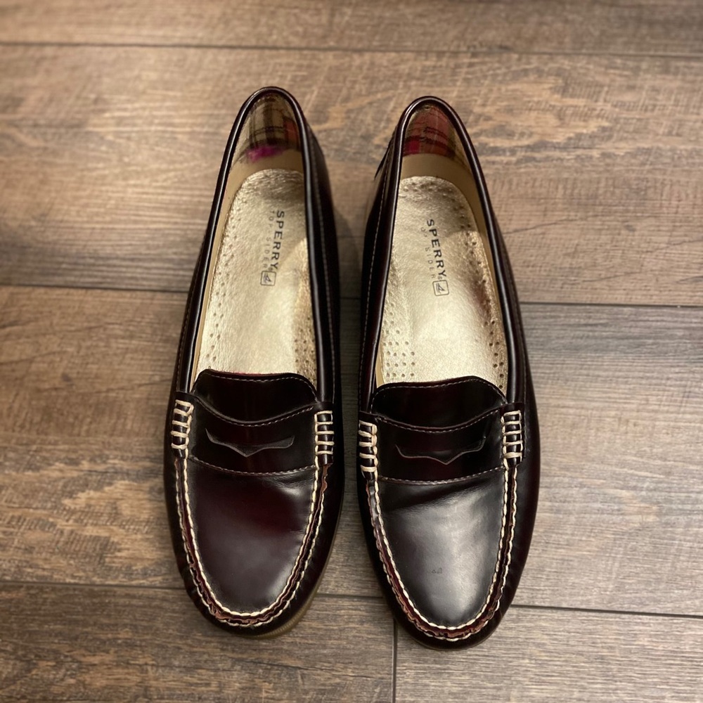 Sperry Top-sider Women’s brown leather loafers